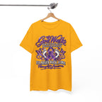 God Walks purple ribbon awareness T-Shirt | I'll Never Walk Alone design
