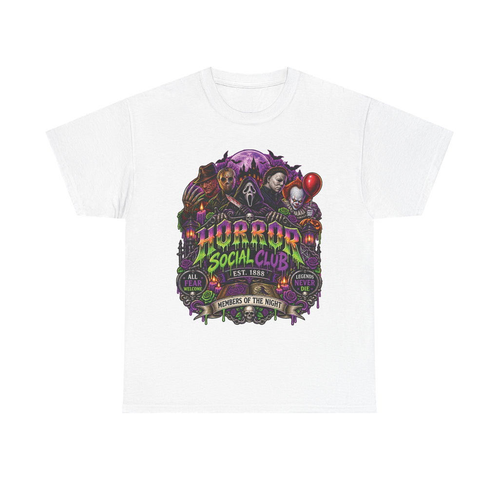 Horror Social Club Tee | Horror Movie Characters, Pennywise, Michael Myers
