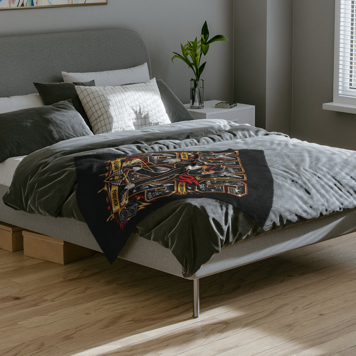 King of Pop Michael Jackson Dance Velvet Blanket | Music Legend Throw