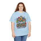 Support Squad T-Shirt | Autism Awareness Ribbon, Puzzle Heart Design