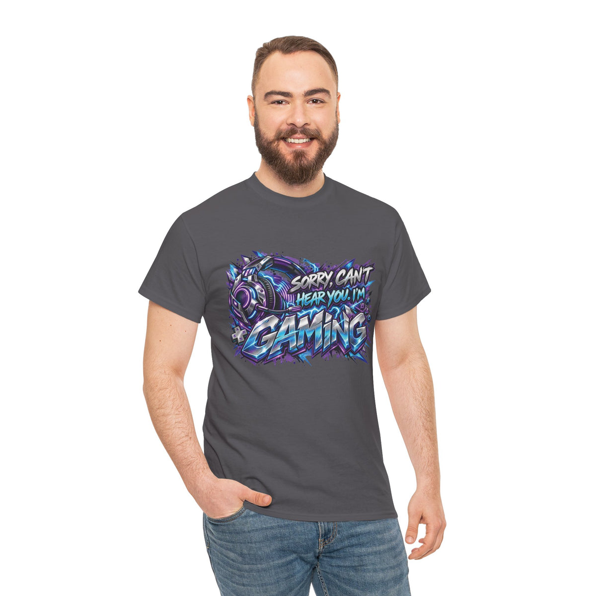 Gaming “Sorry, Can’t Hear You, I’m Gaming” Graphic T-Shirt