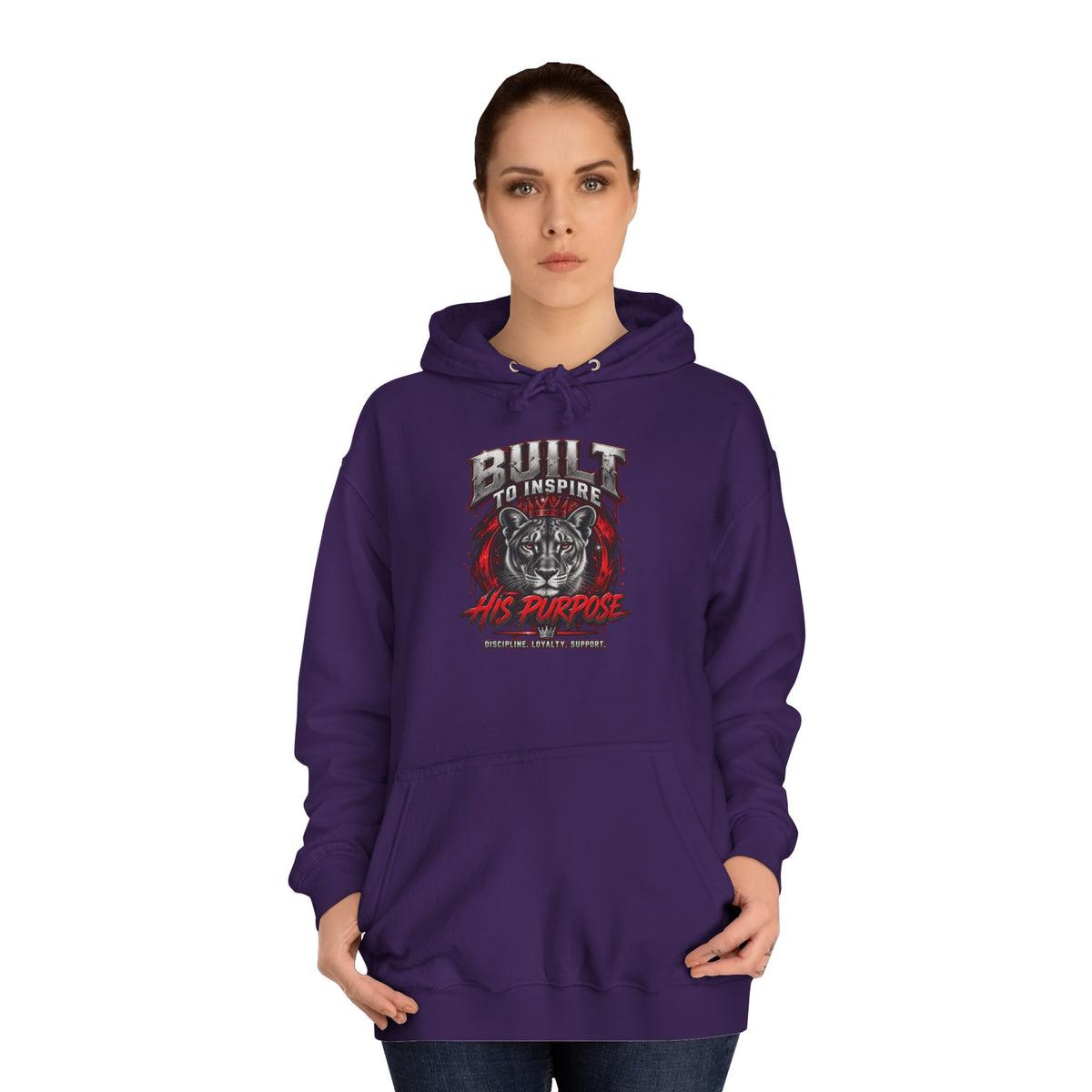 Built ro Inspire his Purpose Couples Graphic Hoodie