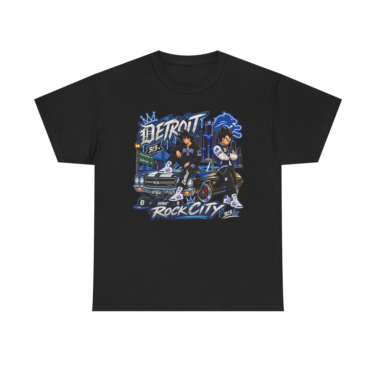 Detroit Rock City Tee | Vintage Car, Cityscape Hip Hop Graphic