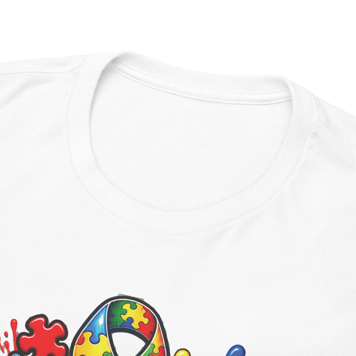 Support Squad T-Shirt | Autism Awareness Ribbon, Puzzle Heart Design