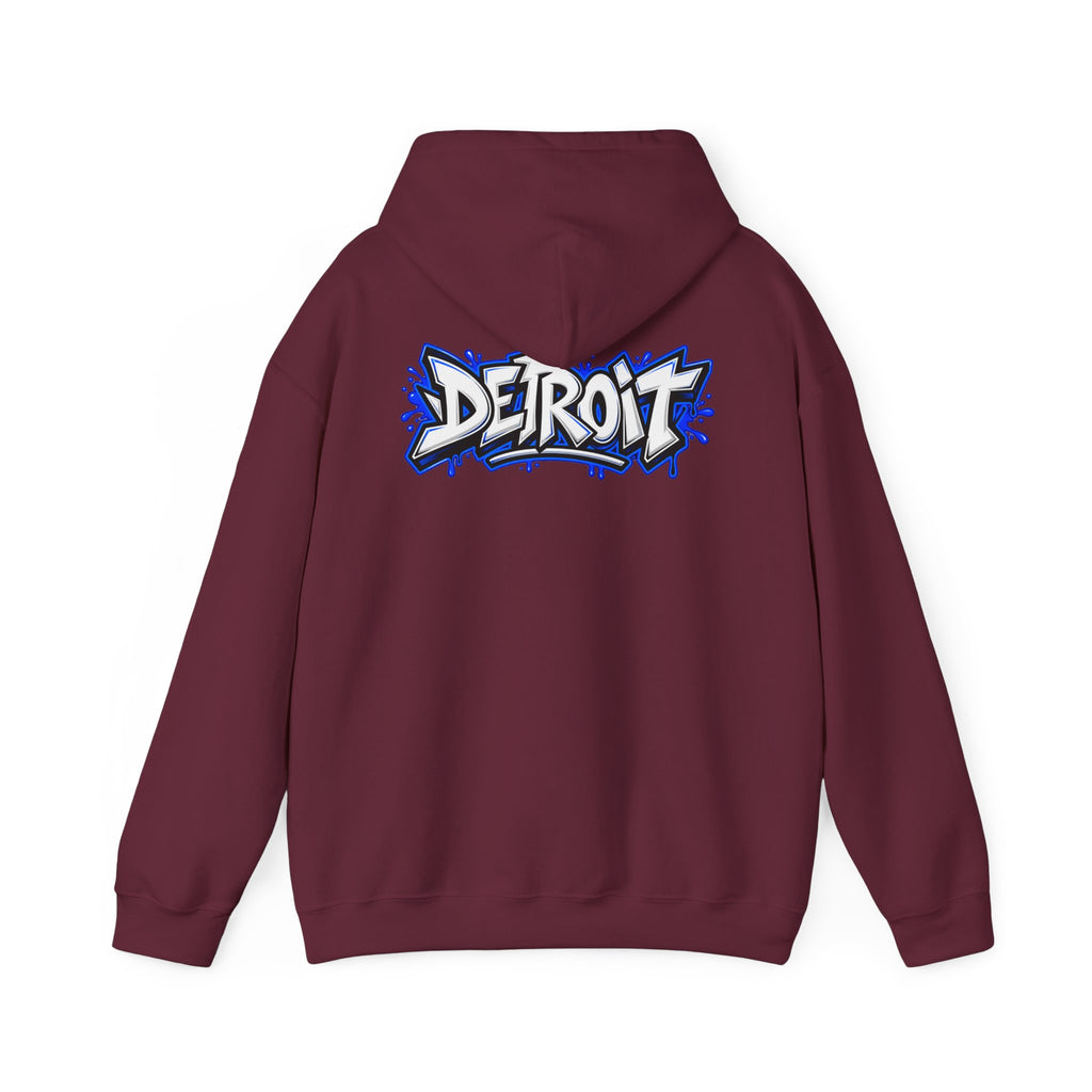 Detroit Graffiti Lion Hoodie | Detroit Drip Streetwear Sweatshirt