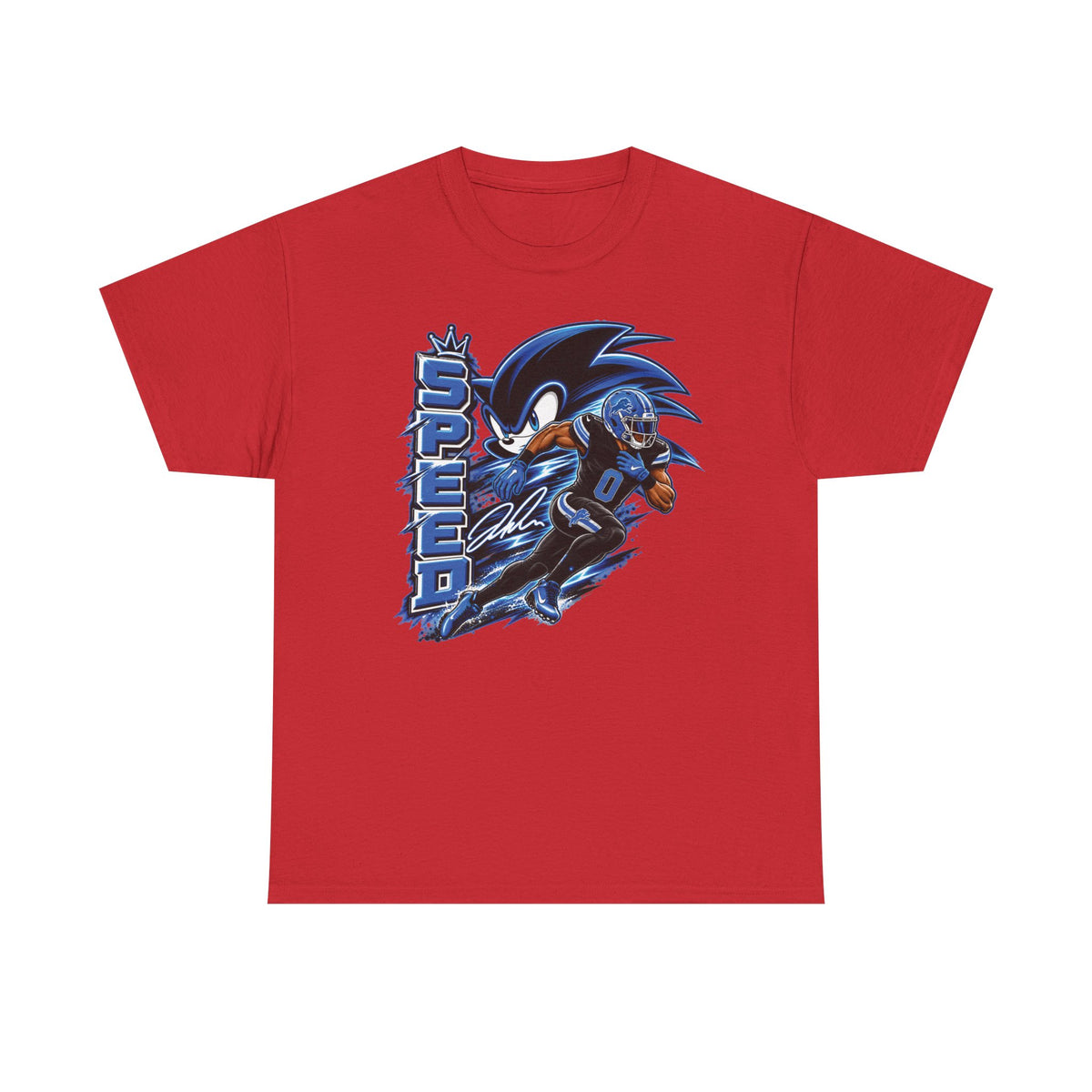 Speed Demon Sonic character Tee | Retro Gaming graphic shirt