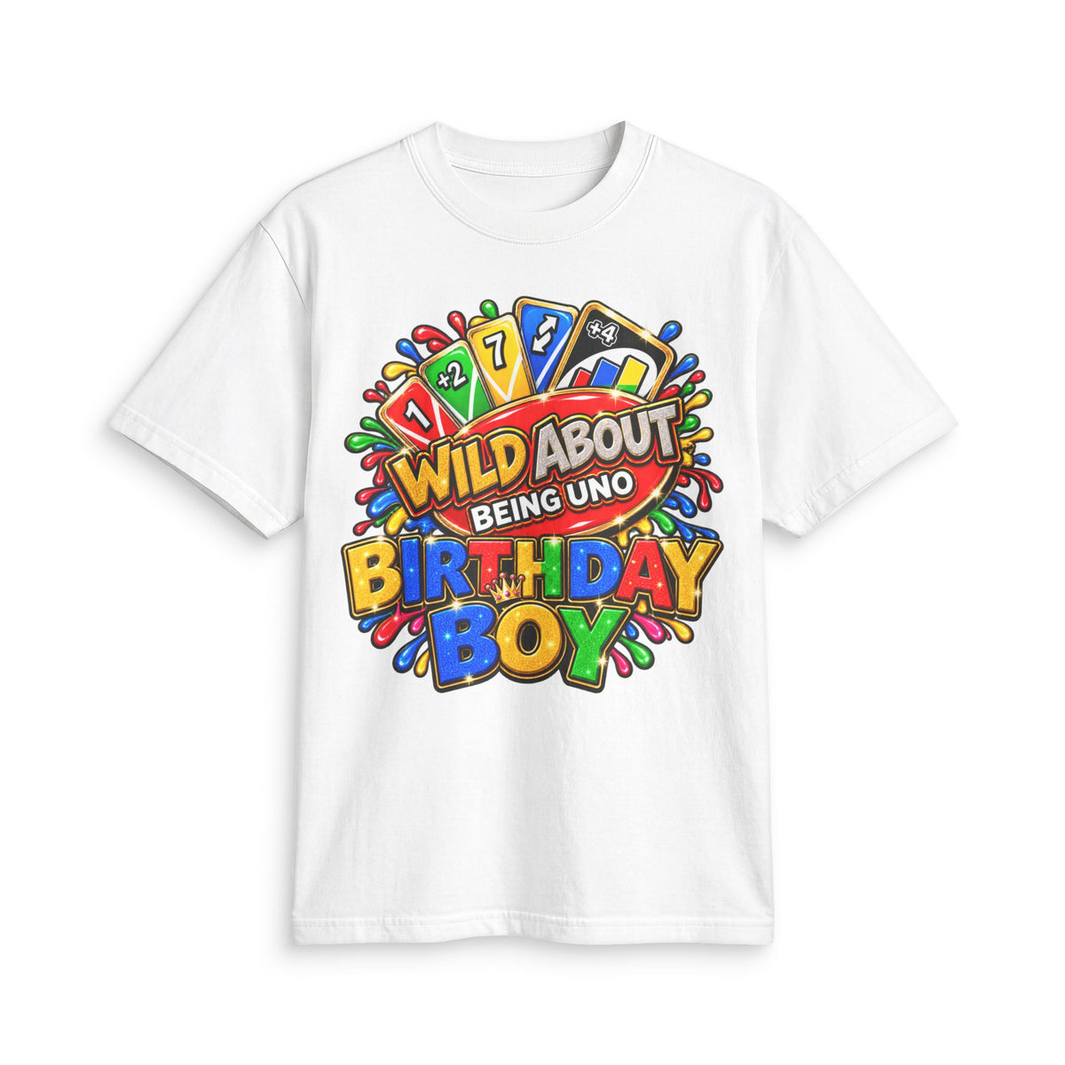 Wild About Being Uno Birthday Boy T-Shirt | Custom Name & Age