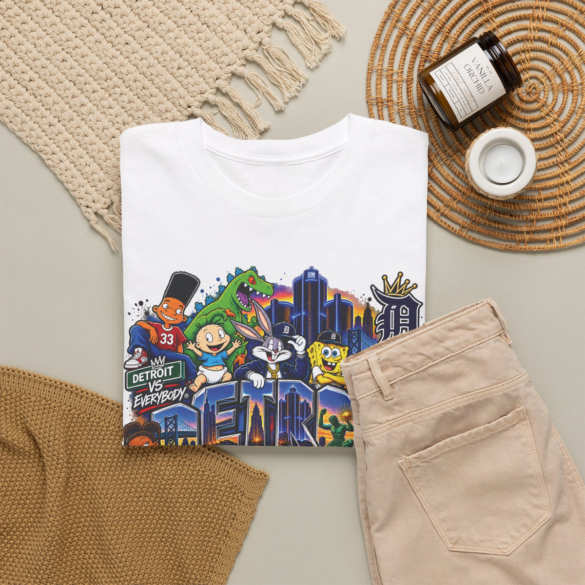90s Baby Retro Cartoon Collage Tee | Nostalgia Streetwear