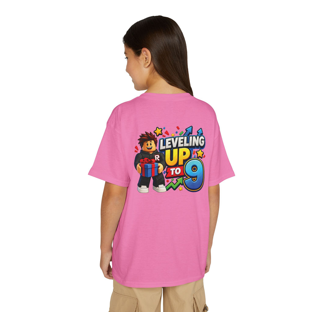 Roblox Birthday Leveling Up 9 Youth T-Shirt