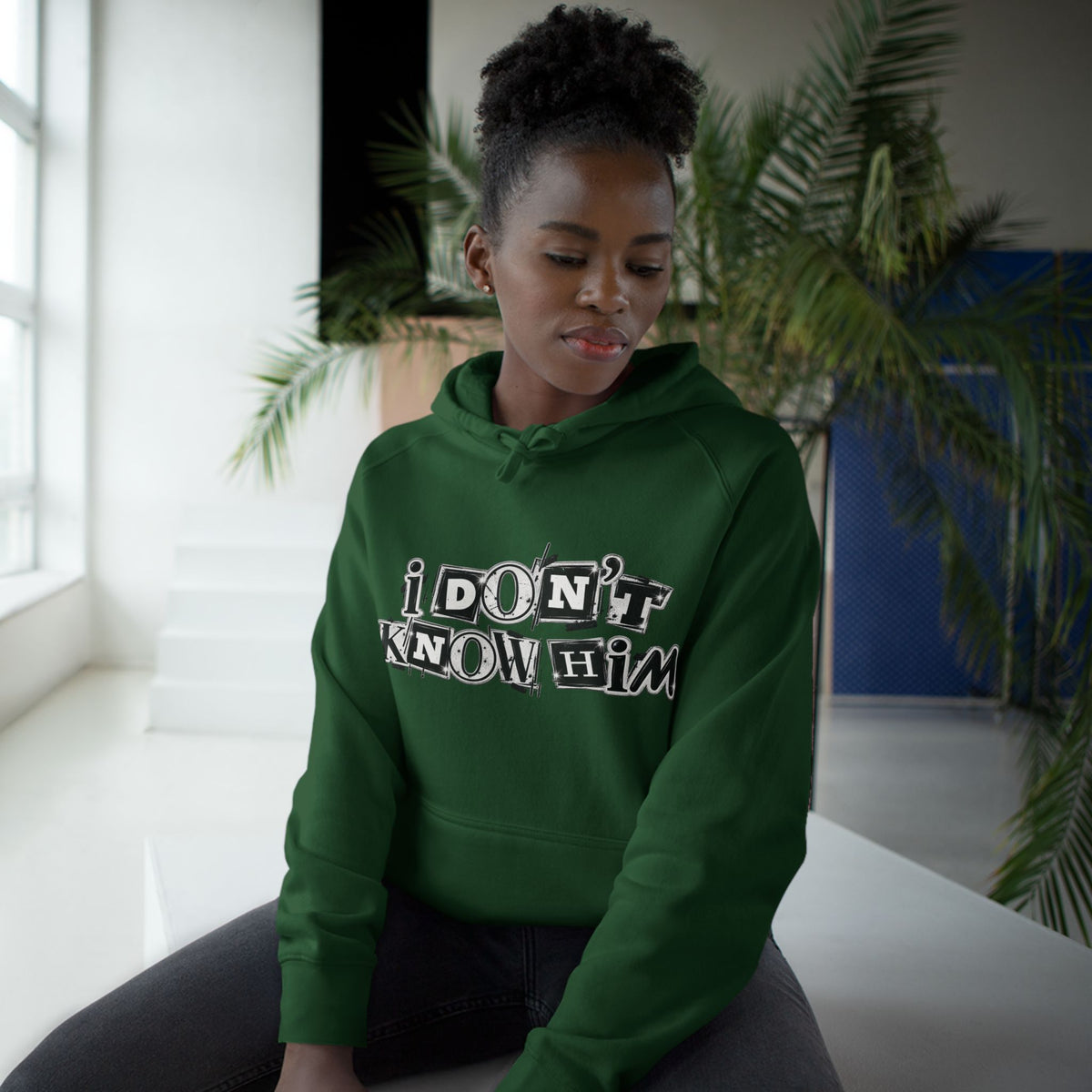 I Don’t Know Him Couples Graphic Hoodie