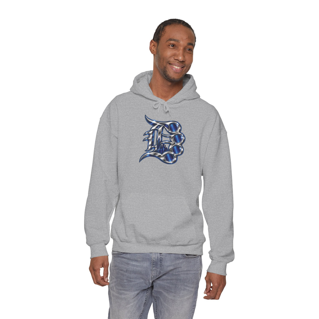 Detroit 313 Drip Skyline Hoodie | Graffiti Letter B Chest Design