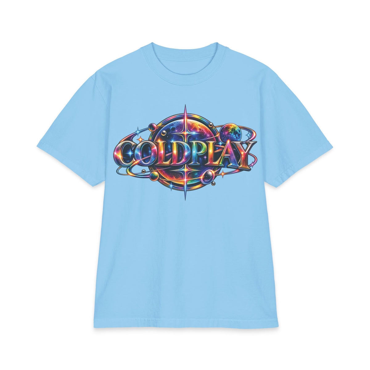 Coldplay Band Logo T-Shirt | Colorful Tour Art