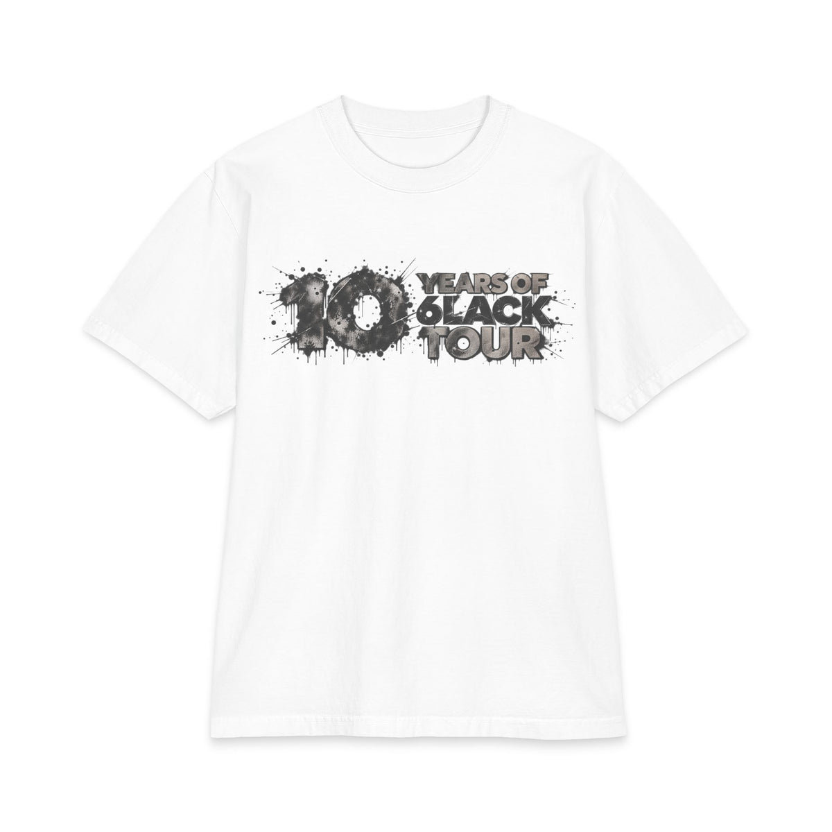 10 Years of 6lack Tour T-Shirt | 6lack Tour Bear Paw Graphic