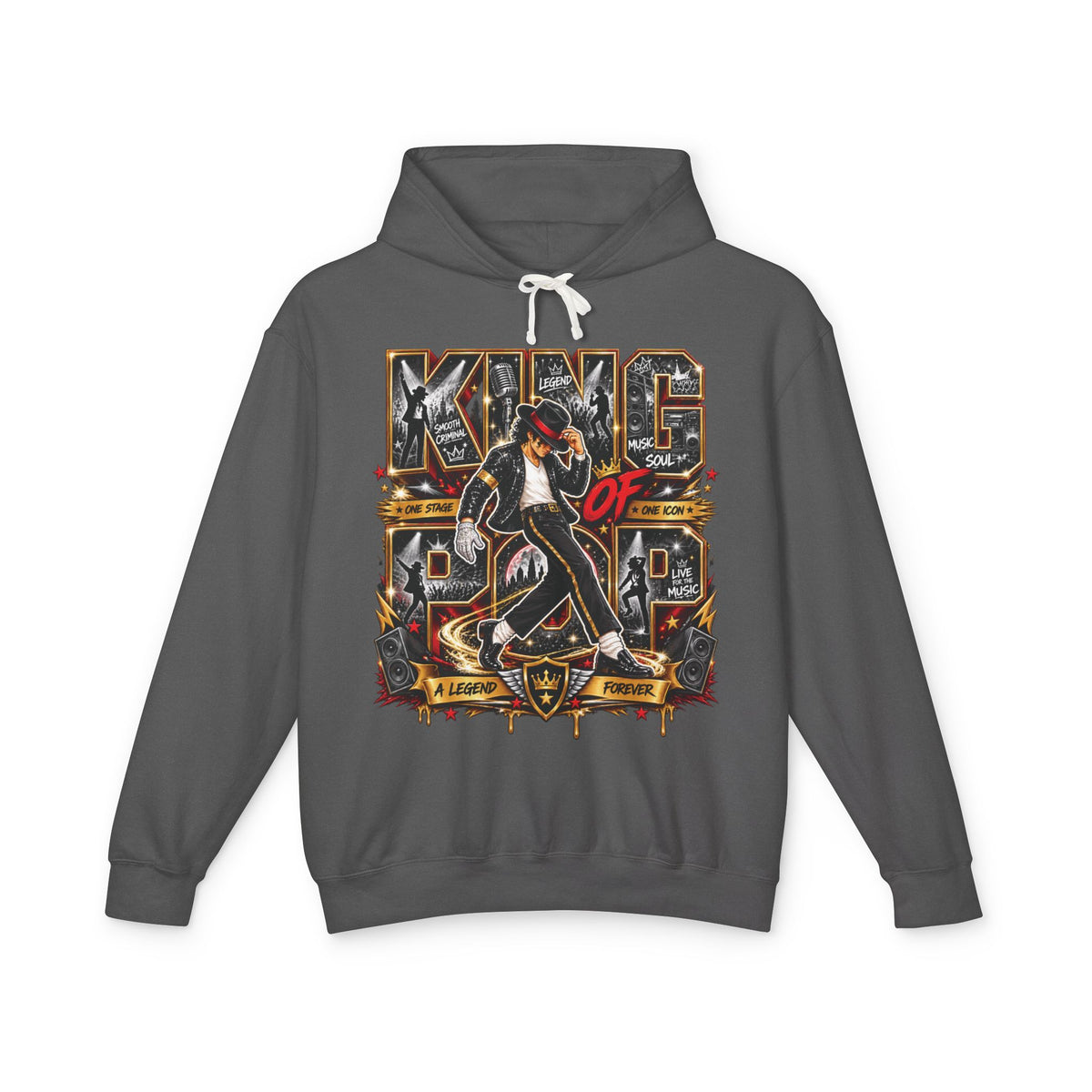 King of Pop Graphic Hoodie | Retro Michael Jackson Tribute