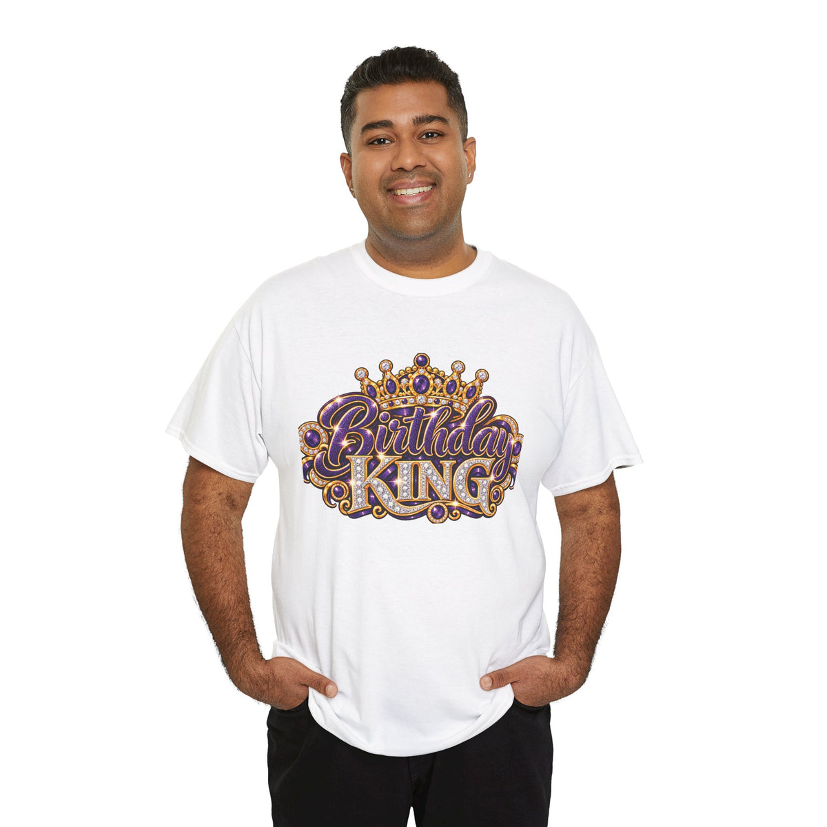 Birthday King Crown Graphic T-Shirt