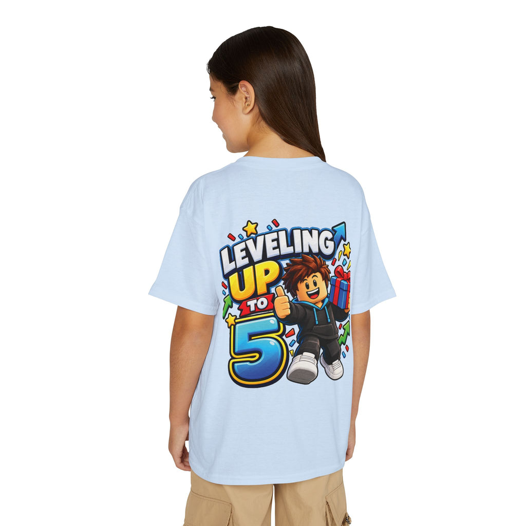 Roblox Birthday “Leveling Up to 5” Youth T-Shirt