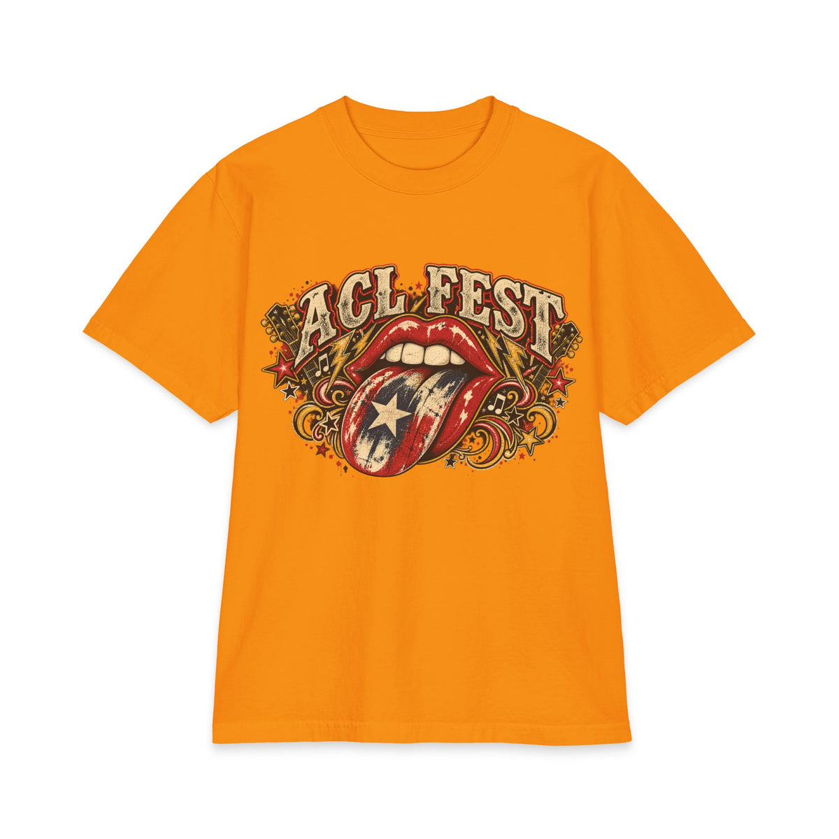ACL Fest tongue logo T-Shirt | music festival lineup back print