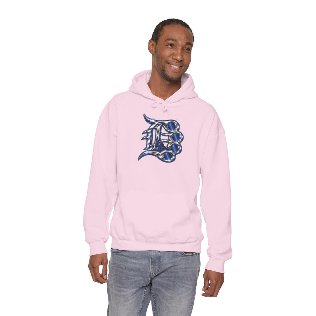 Detroit 313 Drip Skyline Hoodie | Graffiti Letter B Chest Design
