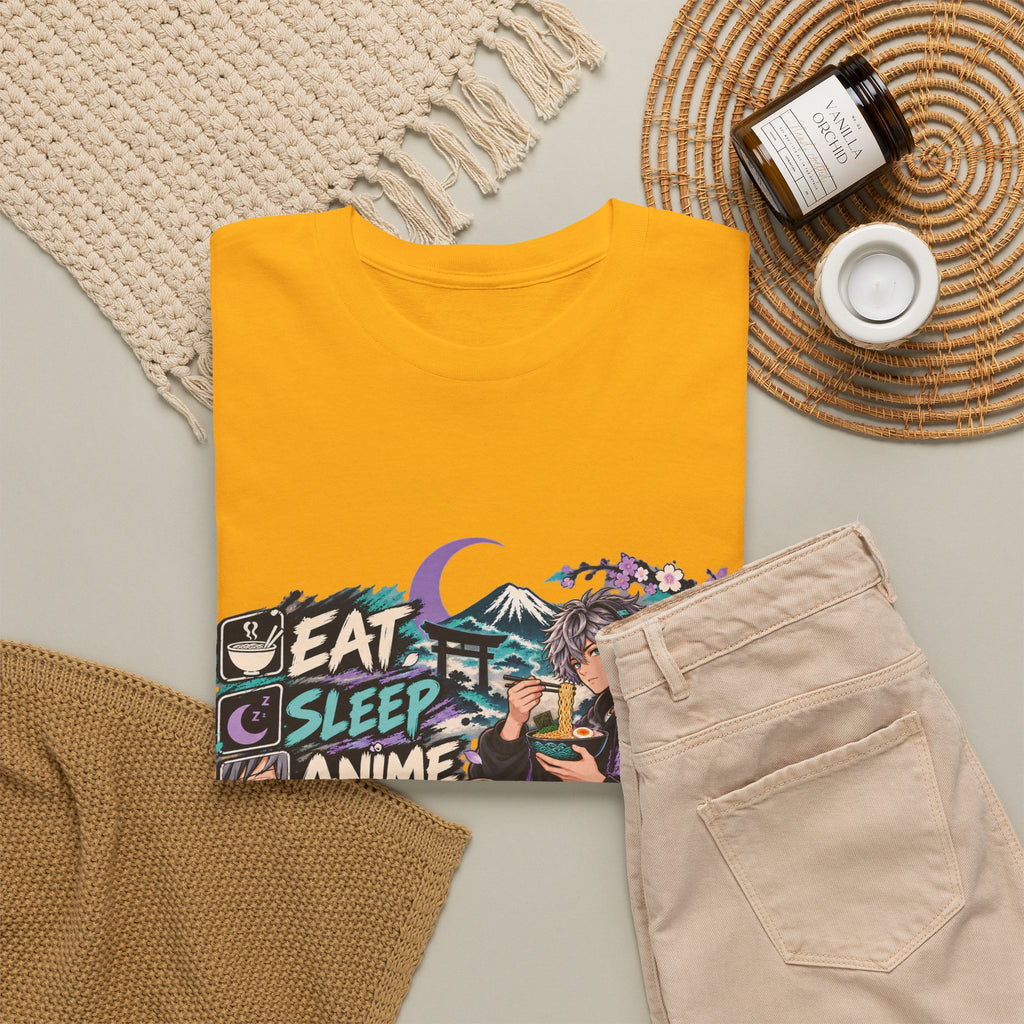 Eat Sleep Anime Gaming Repeat Video Game Graphic T-Shirt