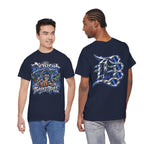 Detroit Basketball Lion Graphic Tee | City Streetball Detroit D Logo