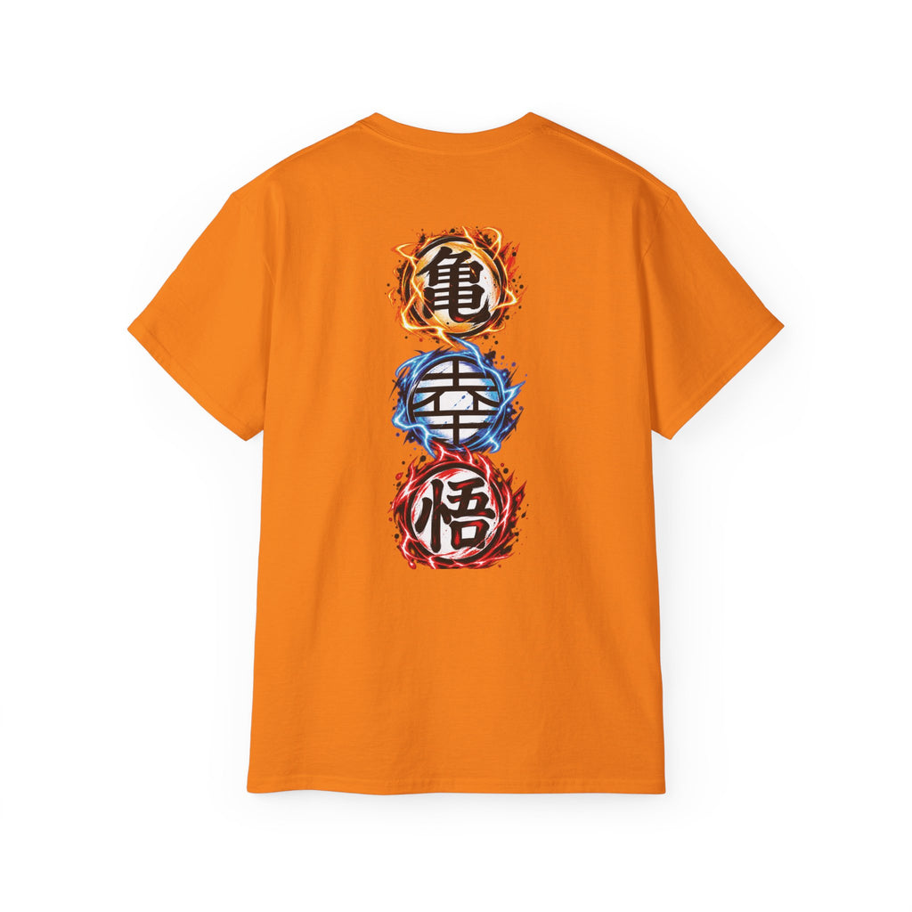 Dragon Ball Goku Illustration T-Shirt | Saiyan Pose, Kanji Back Print