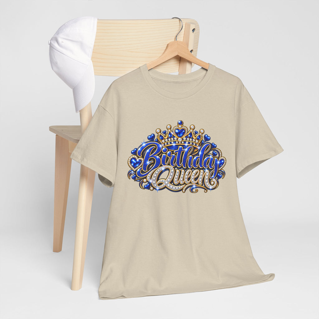 Birthday Blue Queen Crown Graphic Tee