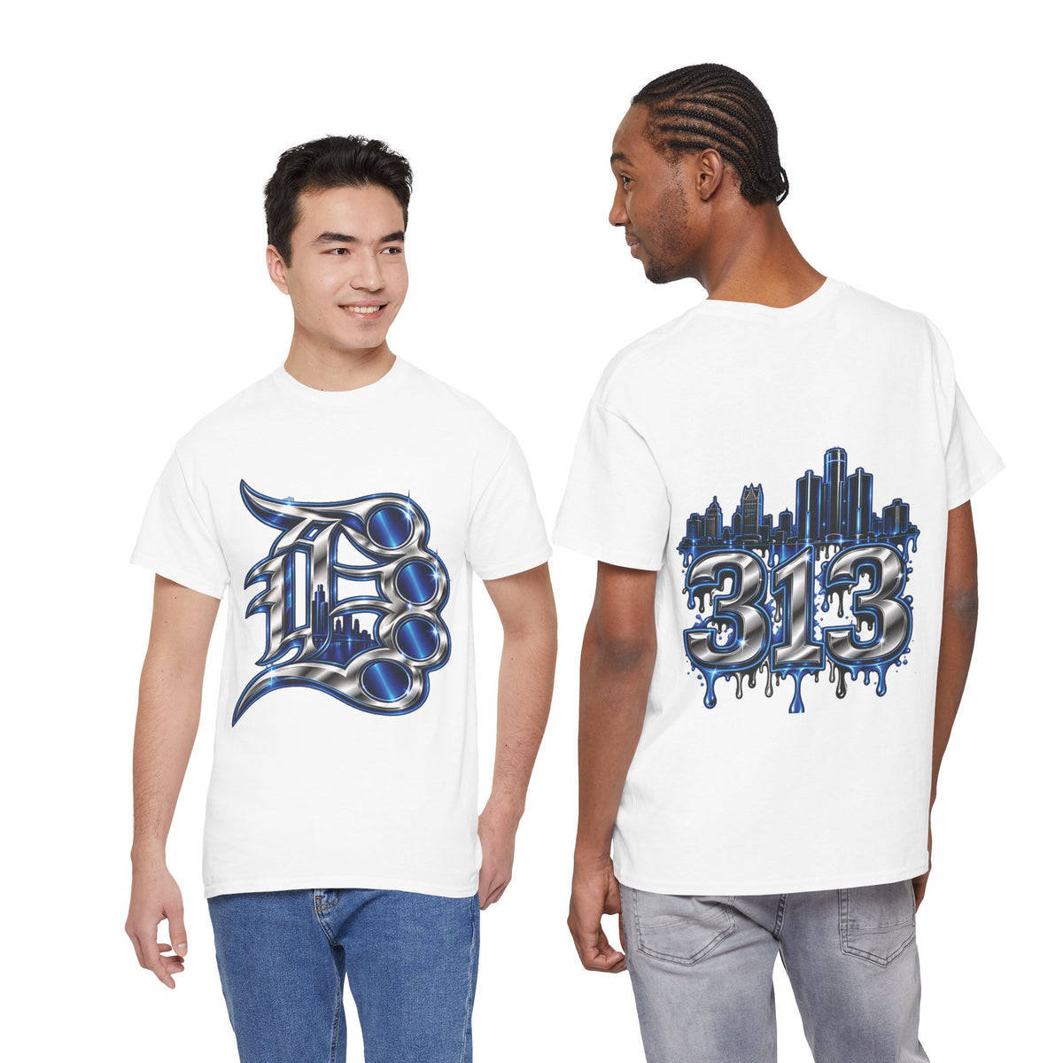 Detroit Brass Knuckles graphic tee | 313 Skyline Drip T-Shirt