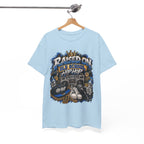 Raised On Old School Hip Hop T-Shirt | Retro Boombox Sneakers Crown Design