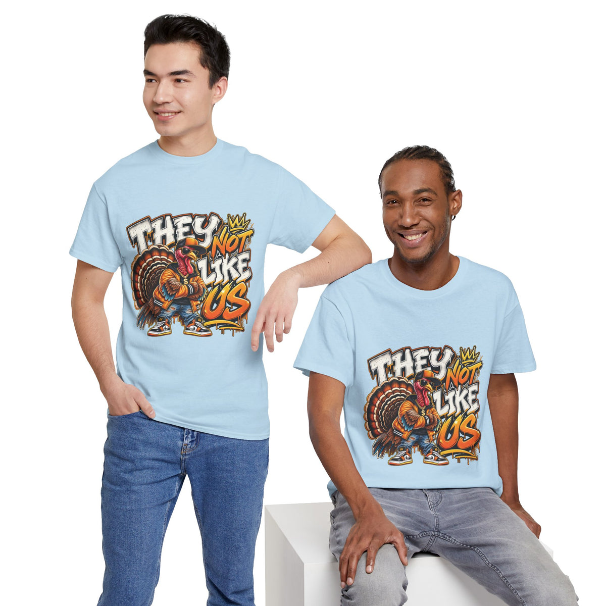 They Not Like Us Turkey Tee | Streetwear Thanksgiving Graphic Shirt