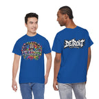 Detroit Lion Graffiti tee | Colorful Drip Lion Detroit Tee