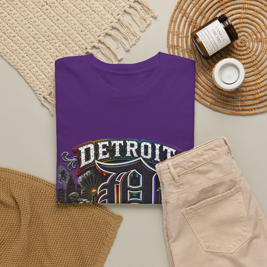 Detroit D Skyline Determined True Grit T-Shirt | City Pride Tee