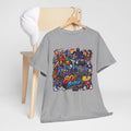 Retro 80s Baby Graphic Tee | Neon Cityscape, Vintage Arcade Characters