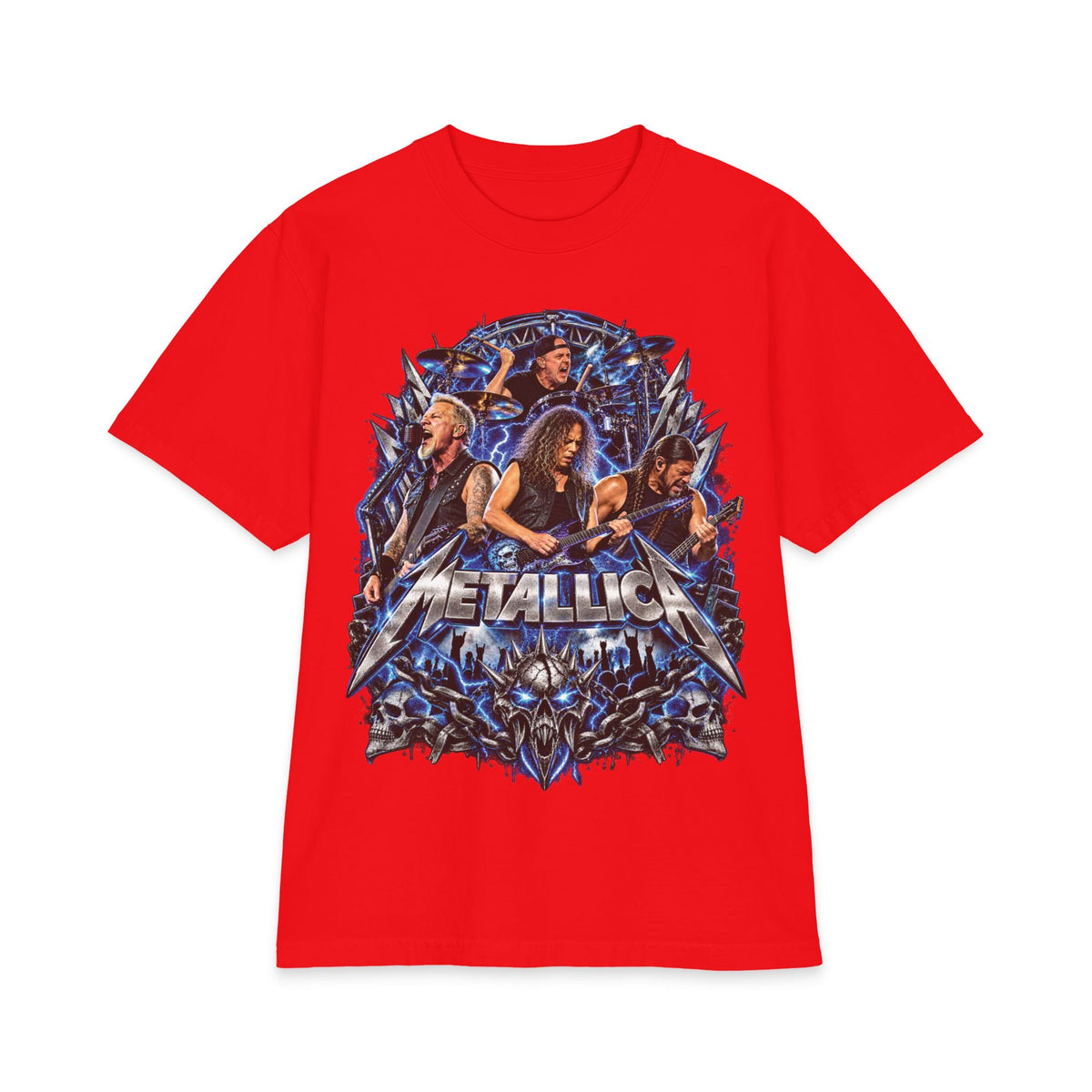 Metallica band montage T-Shirt | Rock band graphic tee