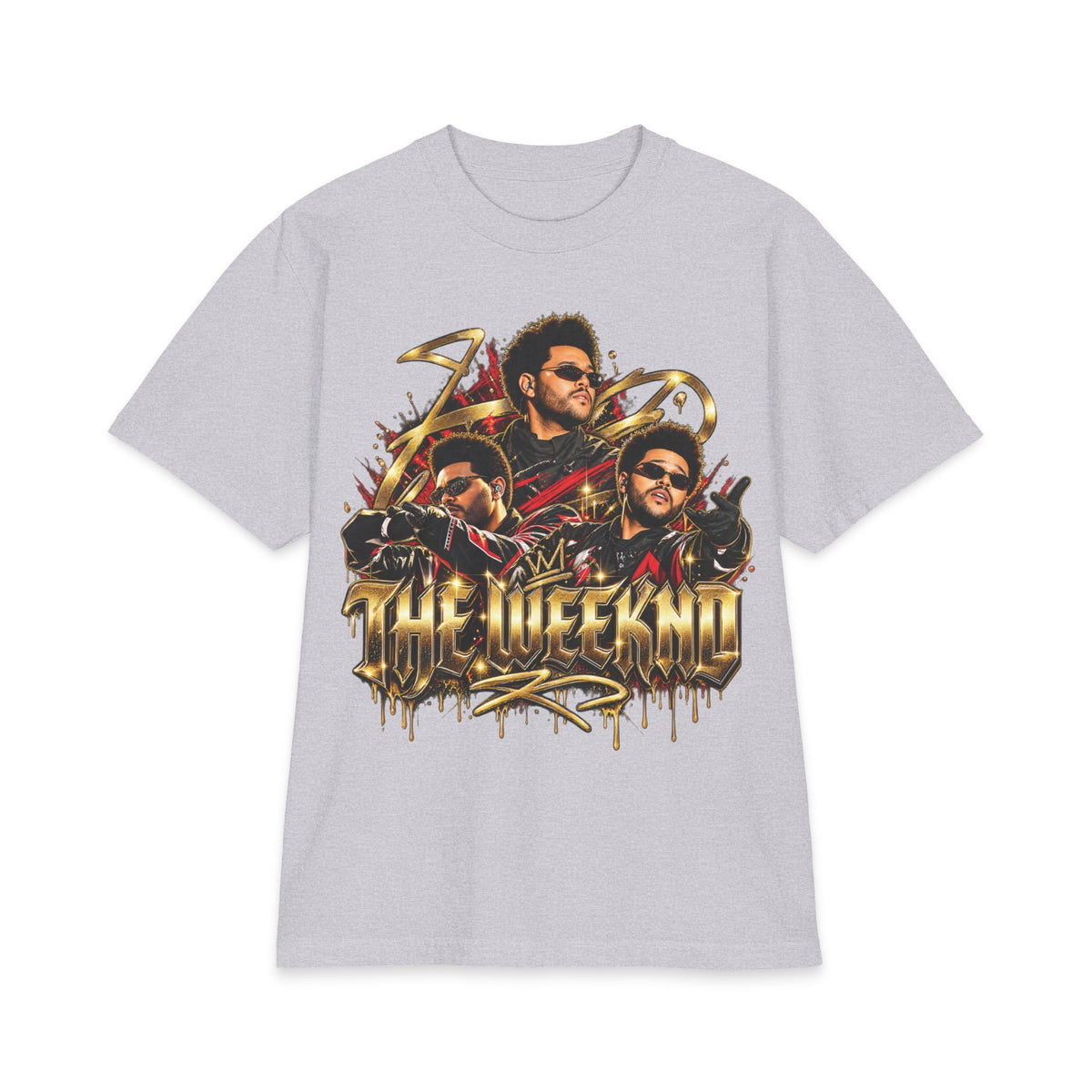 XO Heart Graphic T-Shirt | Weeknd Style Music Portrait Tee