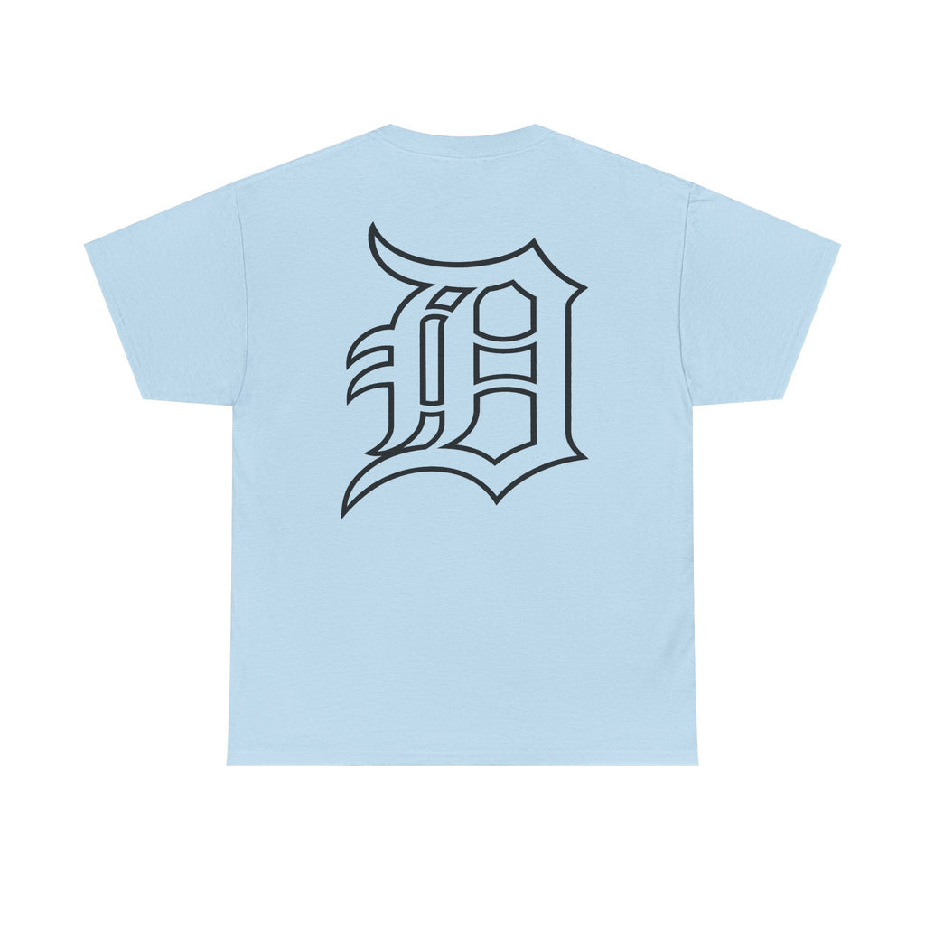 Detroit Hockey Player Graphic Tee | Metro Skyline, Winged Mascot