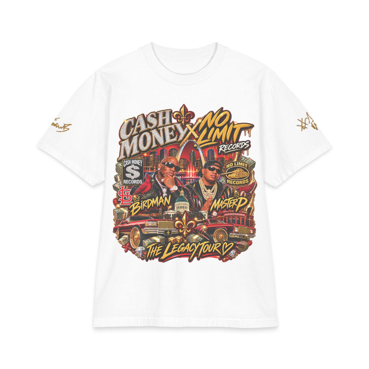 Cash Money No Limit Tour T-Shirt | Vintage Hip Hop Concert Tee