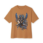 Dark Angel Illustration Tee | Winged Woman Graphic Shirt