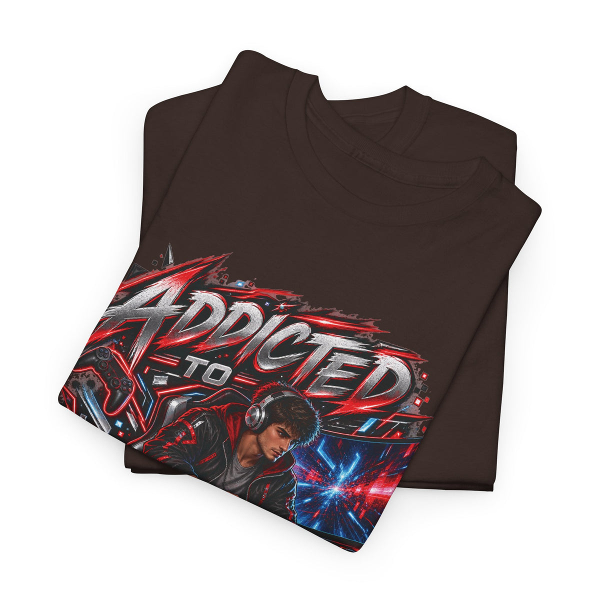 Addicted to Gaming Graphic T-Shirt