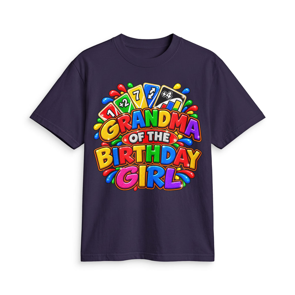 Grandma of the Birthday Girl T-Shirt | Colorful Birthday Design