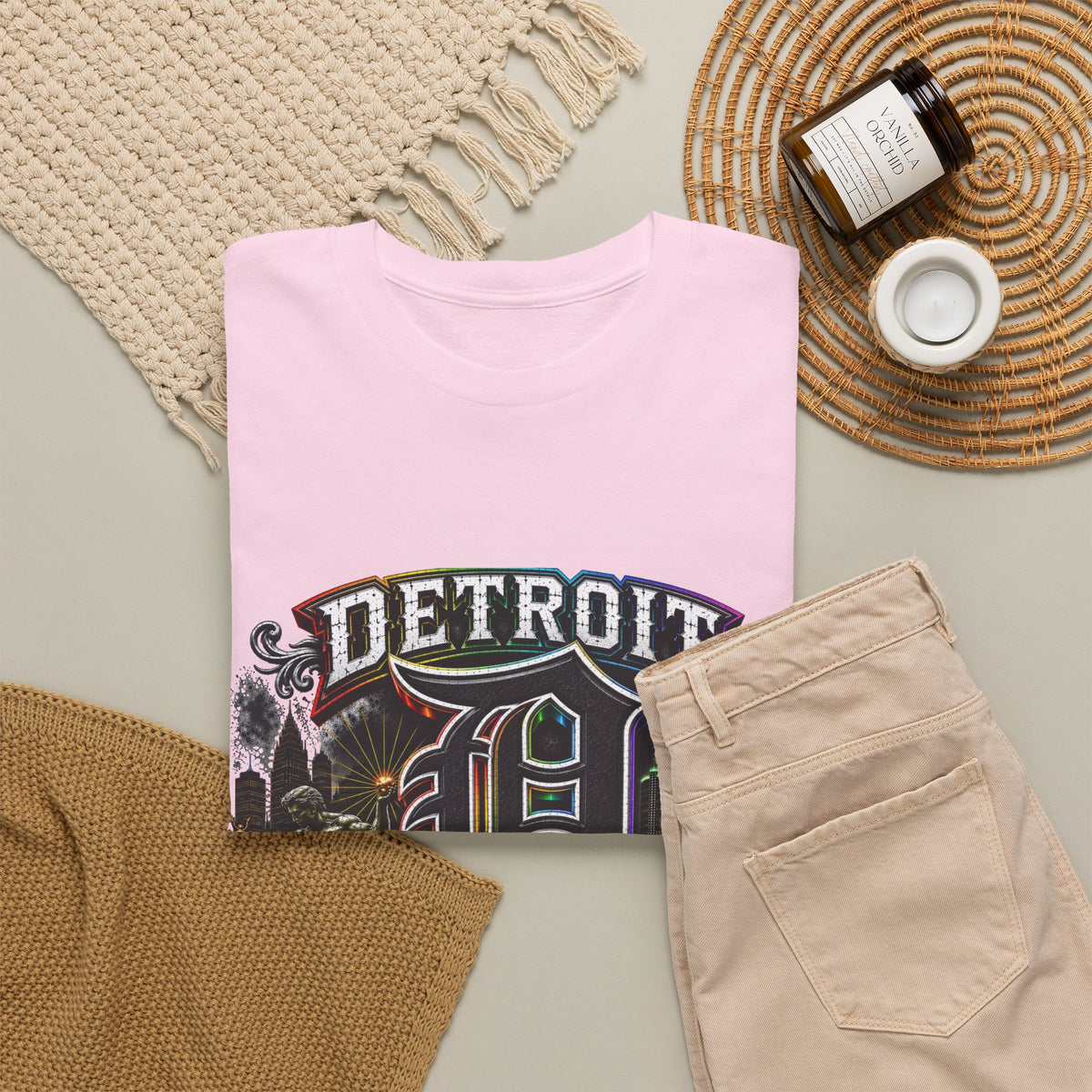 Detroit D Skyline Determined True Grit T-Shirt | City Pride Tee