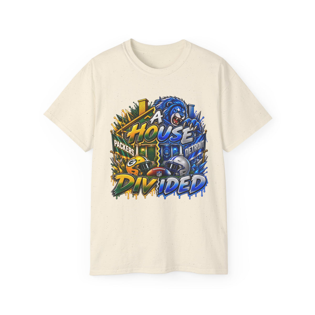A House Divided Detroit vs Green Bay T-Shirt | Football Rivalry Tee