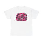 Breast Cancer Ribbon Floral Tee | Awareness Pink Ribbon Shirt