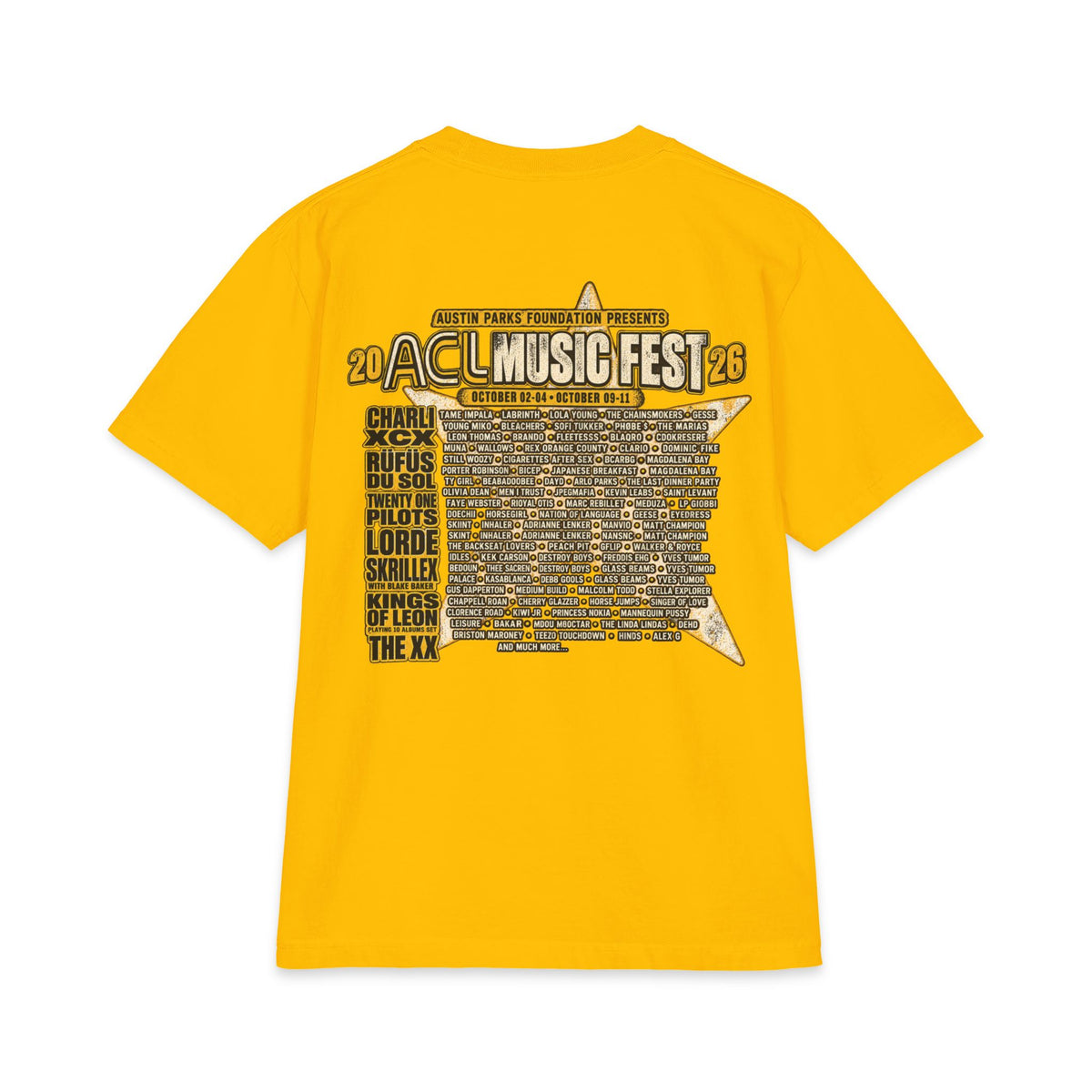 Austin City Limits Music Festival T-Shirt | ACL Zilker Park Lineup Tee
