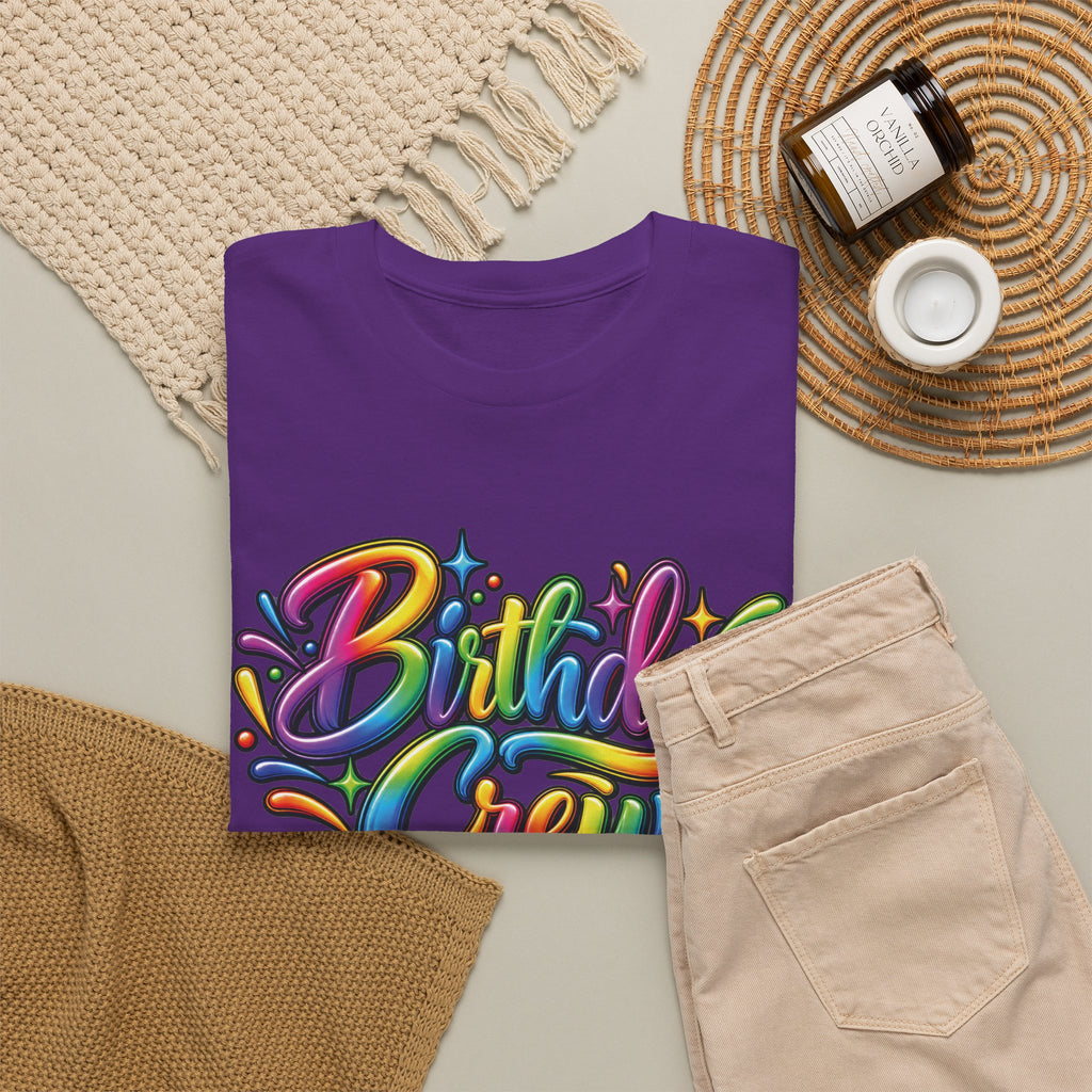 Birthday Crew Colorful Celebration T-Shirt
