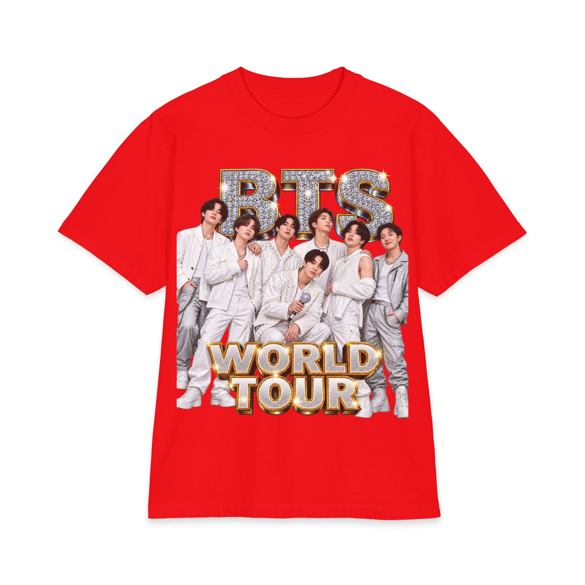 BTS World Tour Band Photo T-Shirt | BTS Style Concert Tee