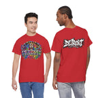 Detroit Lion Graffiti tee | Colorful Drip Lion Detroit Tee