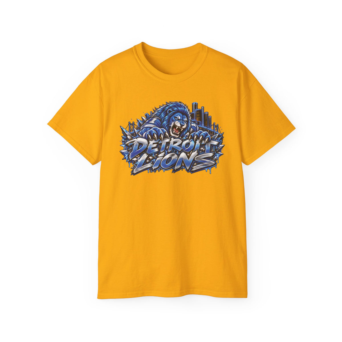 Detroit Lion graphic tee | I Bleed Blue go Lion shirt