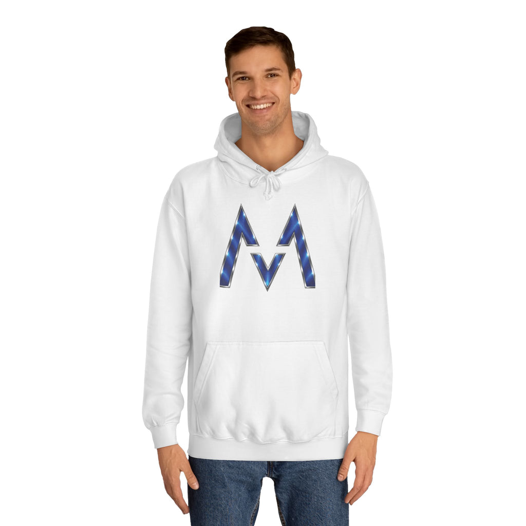 Blue M Chevron Logo Hoodie | Maroon 5 Band Photo Signature Back Hoodie