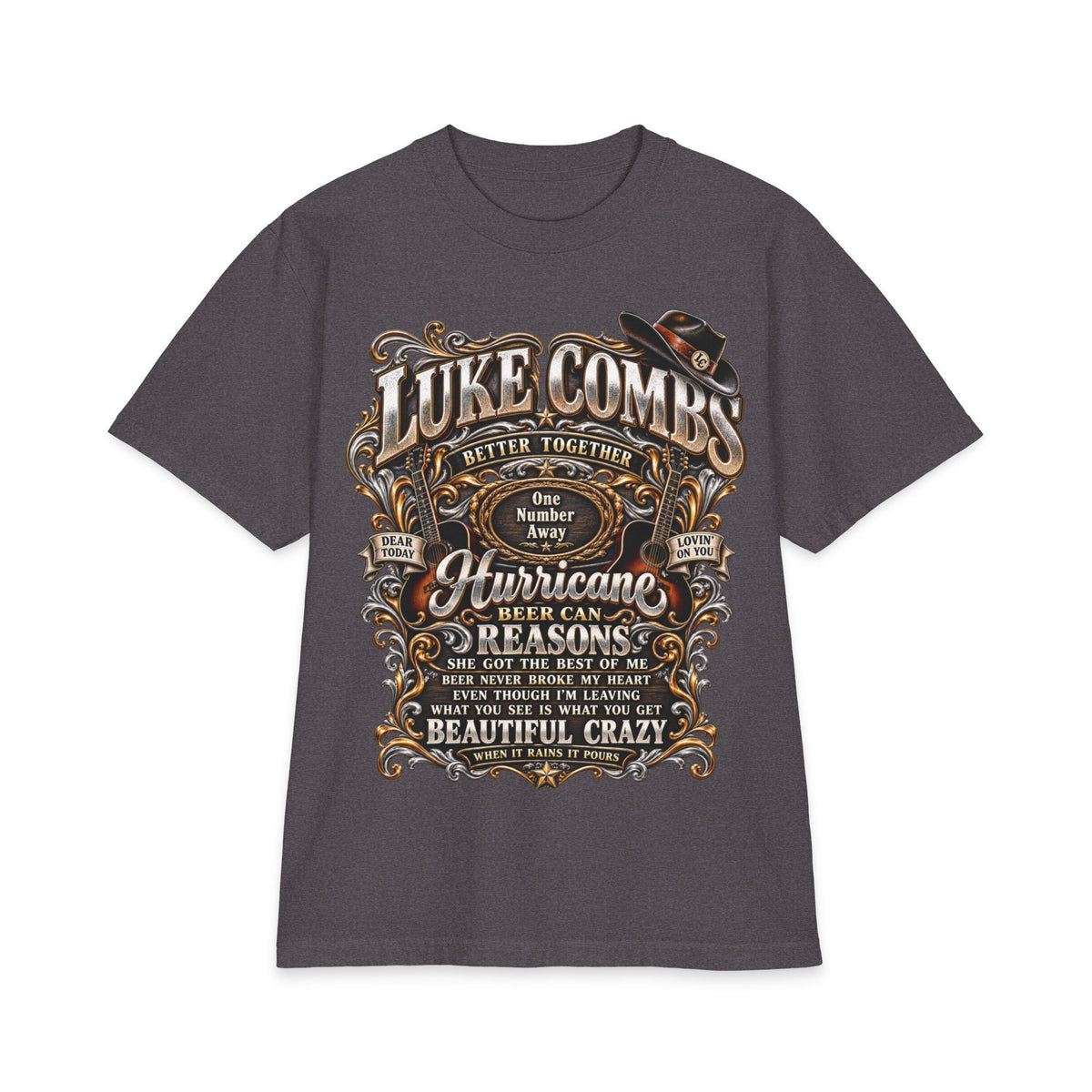 Combs Luke Concert Poster T-Shirt | Country Music Graphic Tee