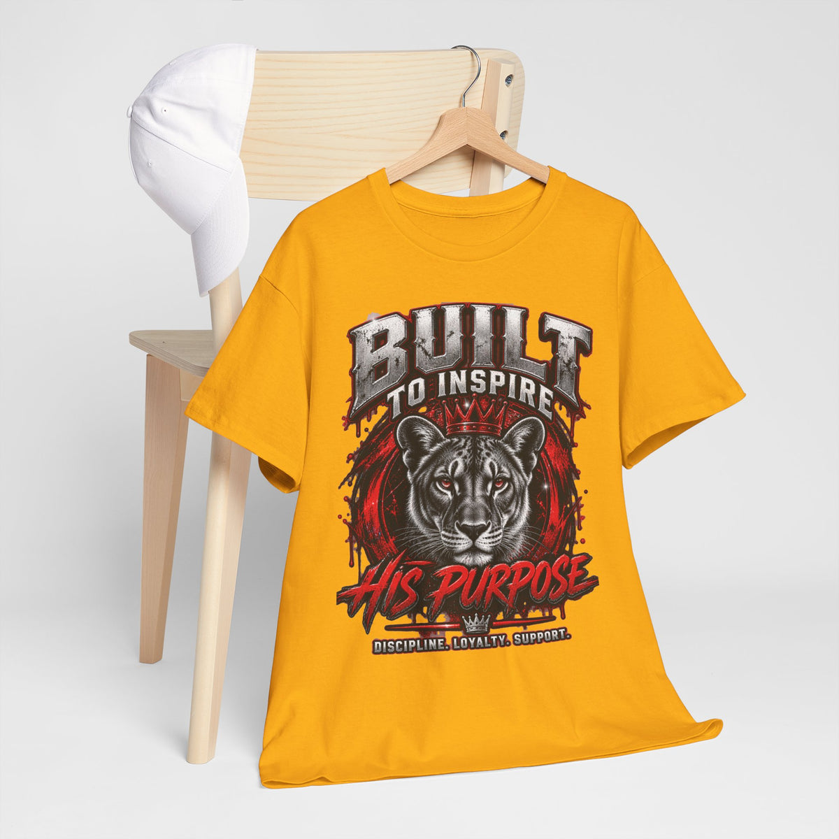 Built to Inspire His Purpose Couples Tiger Graphic T-Shirt